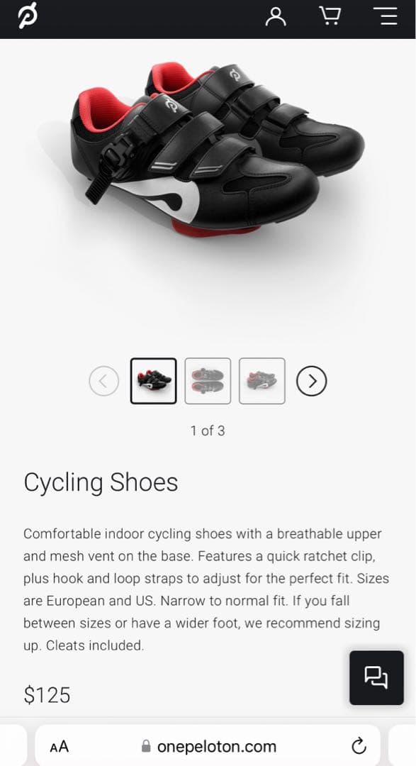 ペロトン Peloton bike shoes size 45