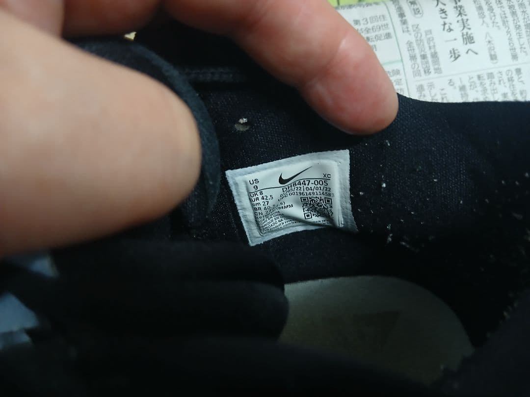 Nike ナイキ メンズ PG 6 ポールジョージ 黒/金27cm
