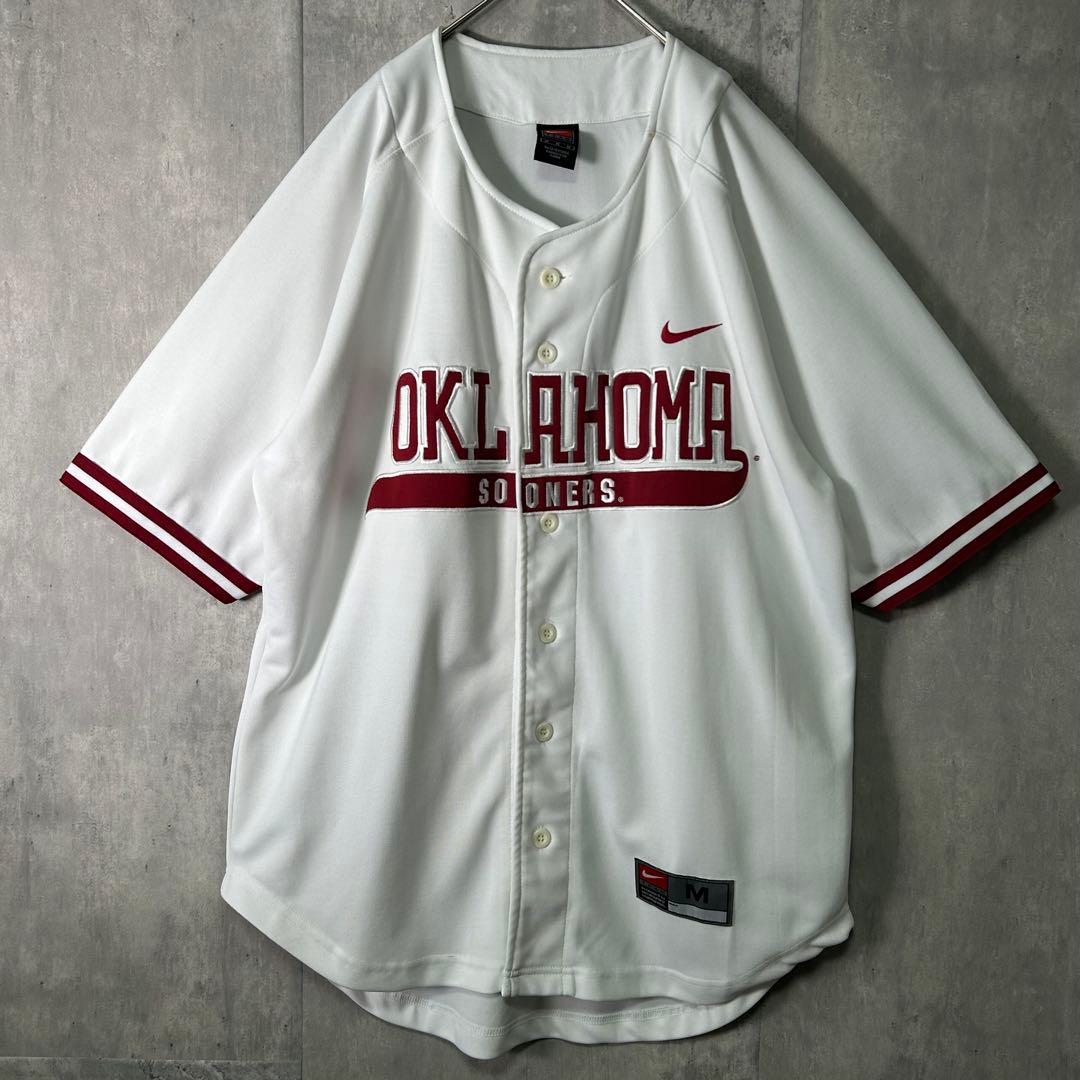 希少 NIKE オクラホマ大学 ベースボール ユニフォーム 刺繍 Sooners