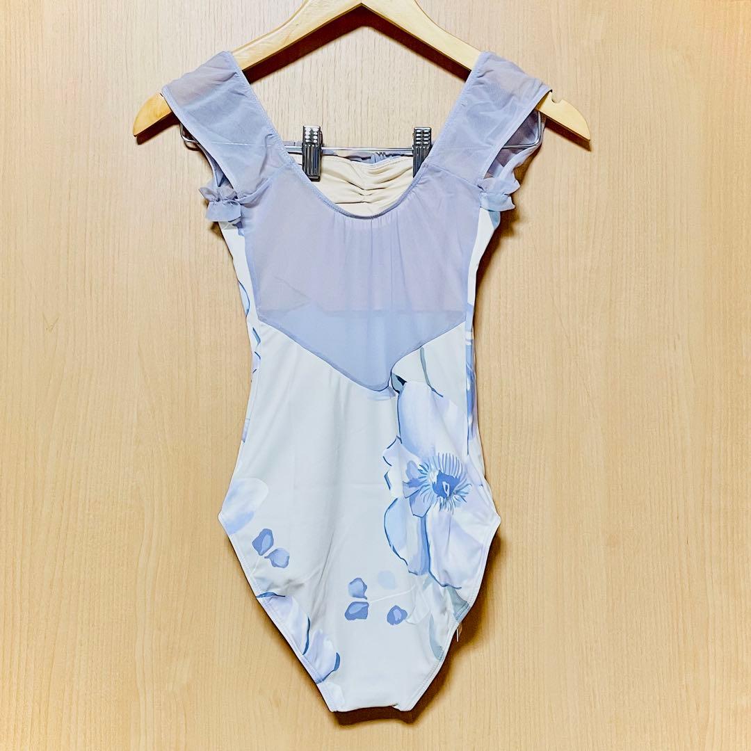 新品未使用 フリルフラワー バレエレオタード S