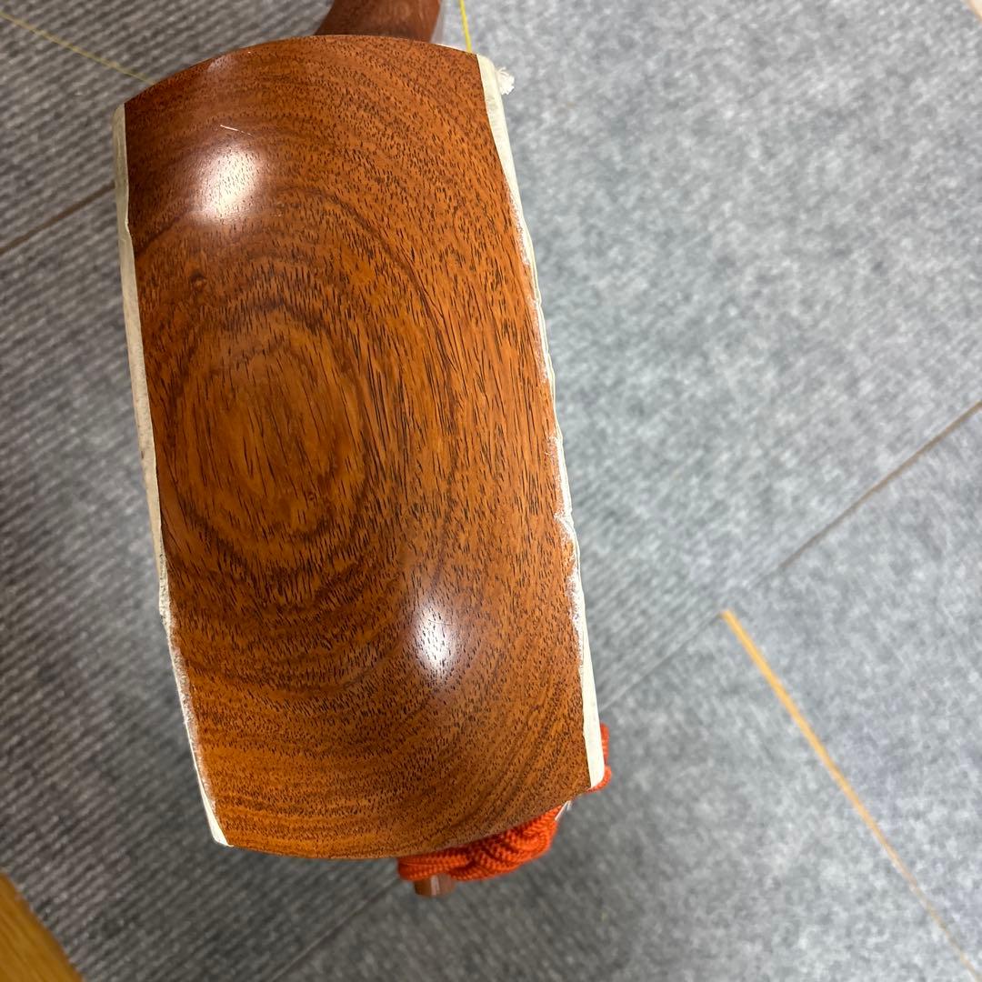 三味線 中棹 人工皮 丸打胴 破れ有 和楽器