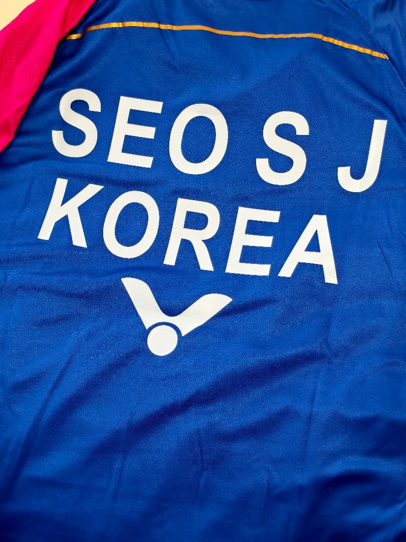 VICTOR韓国代表徐承宰選手着用モデル バドミントンシャツトナミ実業団NTT