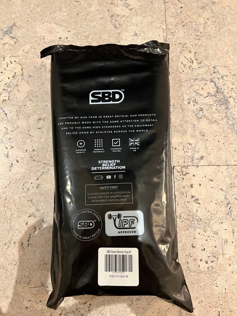 SBD ニースリーブMサイズ グレー/オレンジ