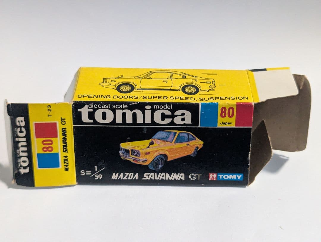 トミカ 80 サバンナGT 牽引フック付 旧ホイール 黒箱 日本製
