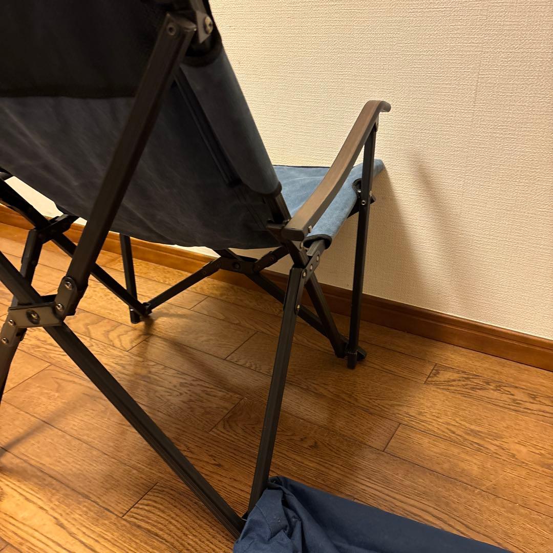 Campingmoon アウトドアチェア ブルー ハイバック✨