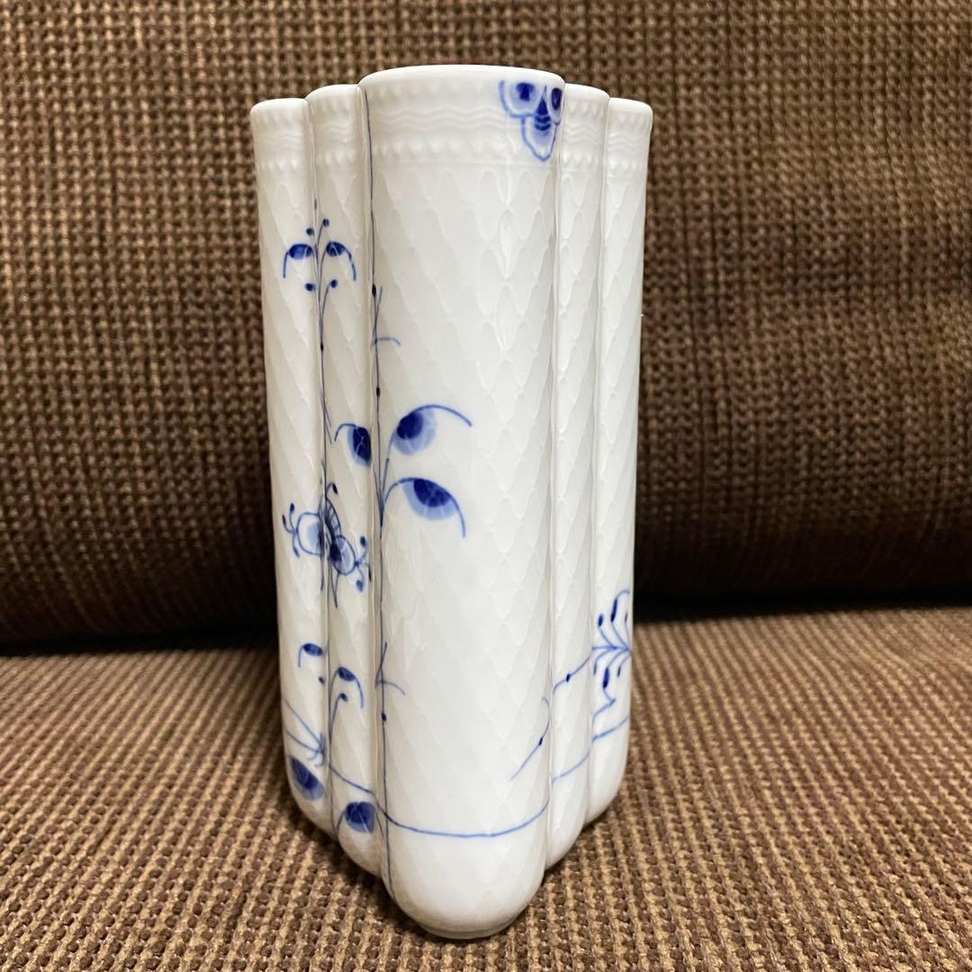 ロイヤルコペンハーゲン ブルーパルメッテ フラワーベース（花瓶）