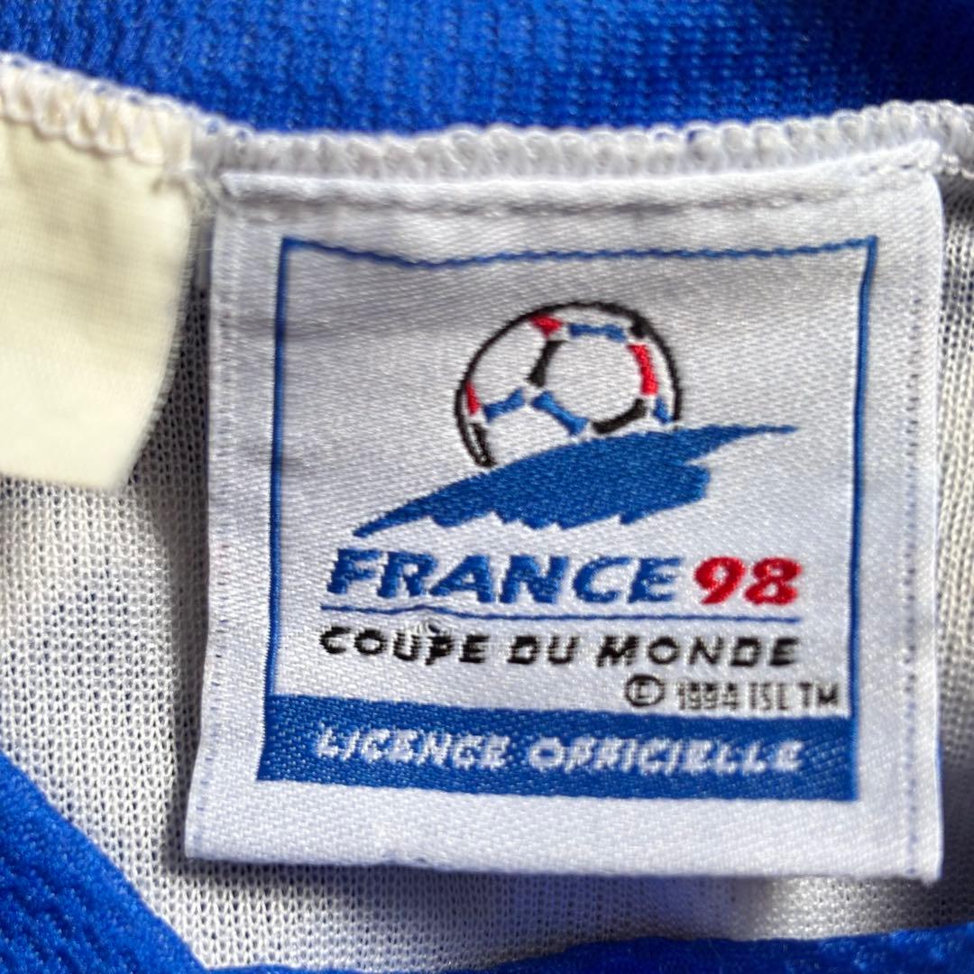FRANCE98 ゲームシャツ サッカー　ワールドカップ　半袖　ユニフォーム