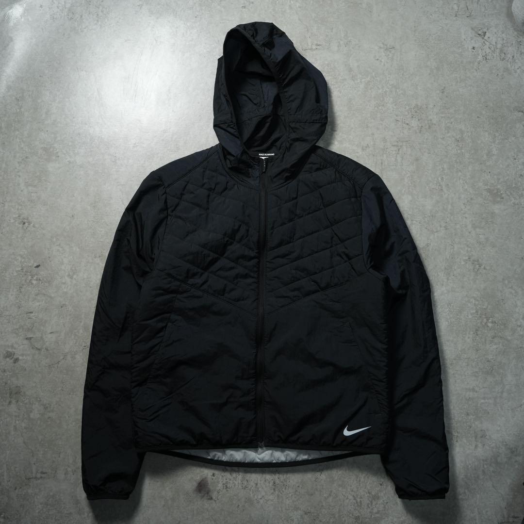 NIKE エアロレイヤーフーディ メンズ ランニングジャケット中綿