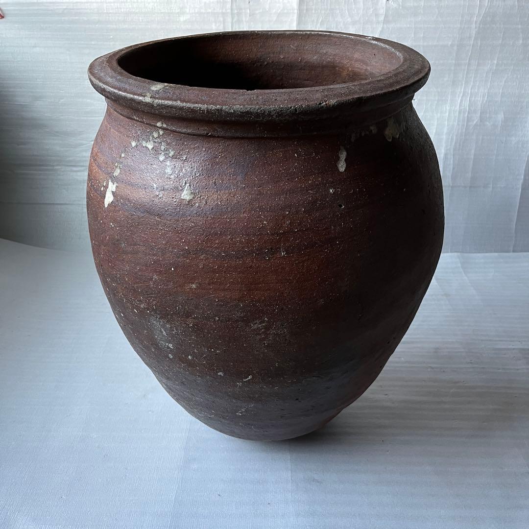 アンティーク　特大　水瓶　大壺　大甕　江戸時代物　刻印あり