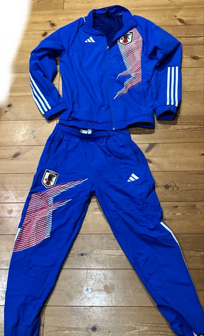 adidas 日本代表 ジャージ上下セット 青　サムライブルー