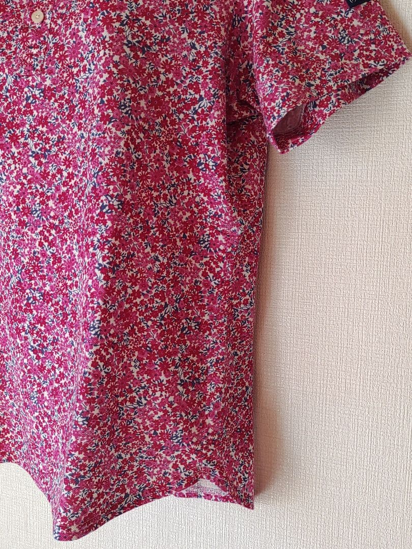 未使用　マスターバニー　花柄ポロシャツ　サイズ5　総柄　ロゴ刺繍