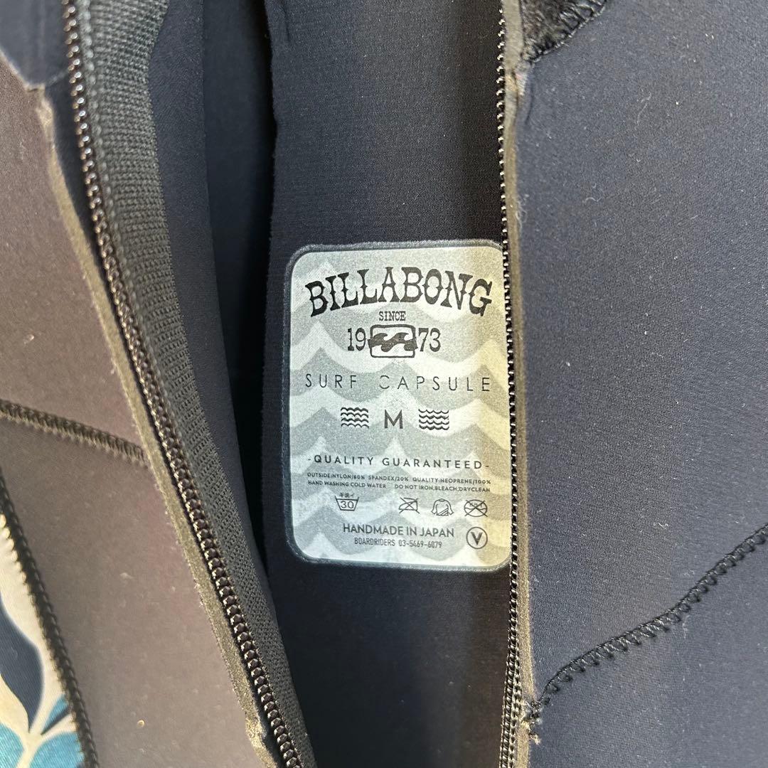 新品　 BILLABONG ビラボン フルスーツ ジャーフル　バックジップ　M