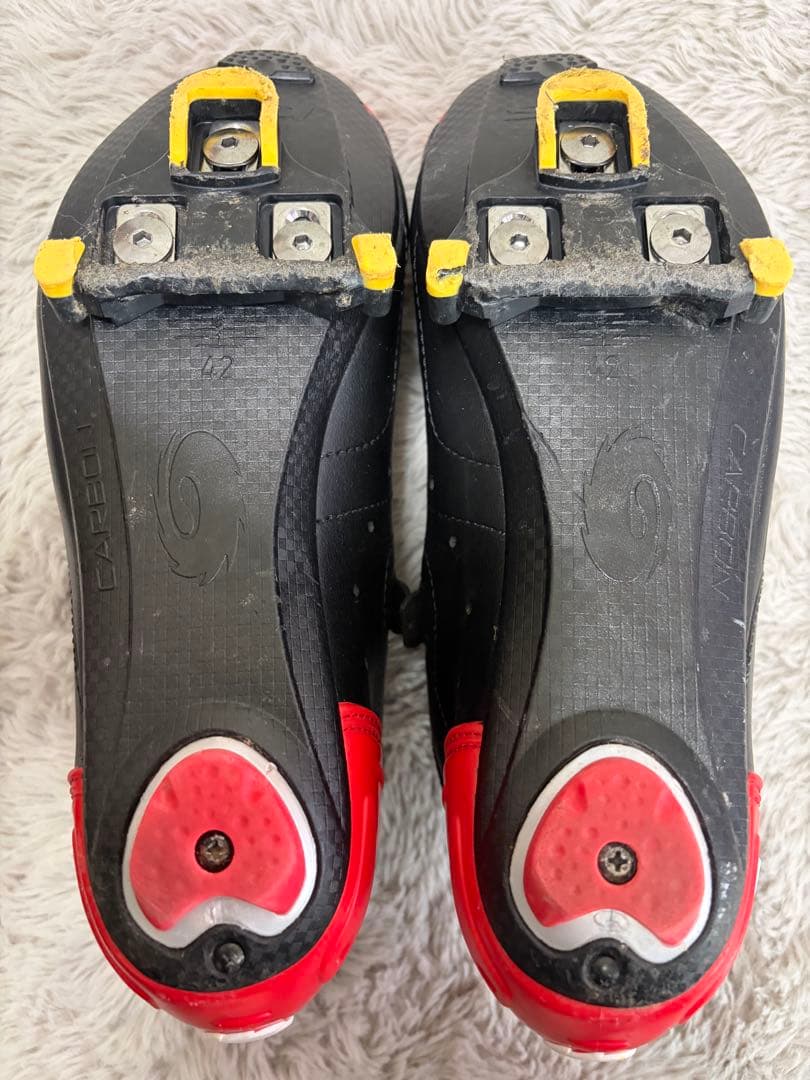 SIDI サイクリングシューズ ブラック/レッド　サイズ42 箱無し