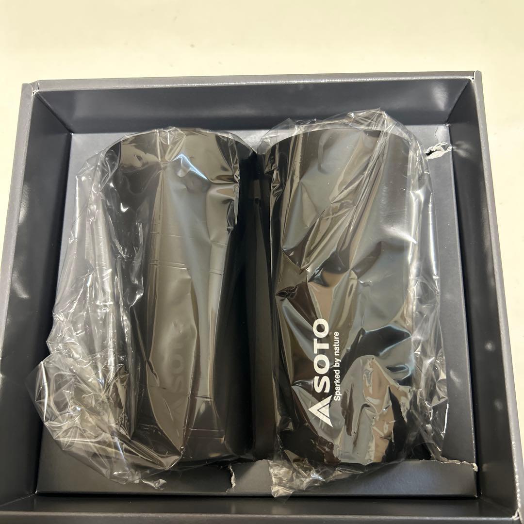 ステンレスビアタンブラー ブラック 400ml 2本 ギフトセット
