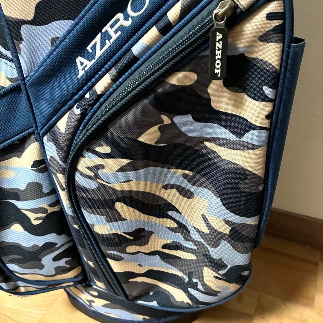 AZROF アズロフ スタンド型 軽量 キャディバッグ カモフラージュ柄