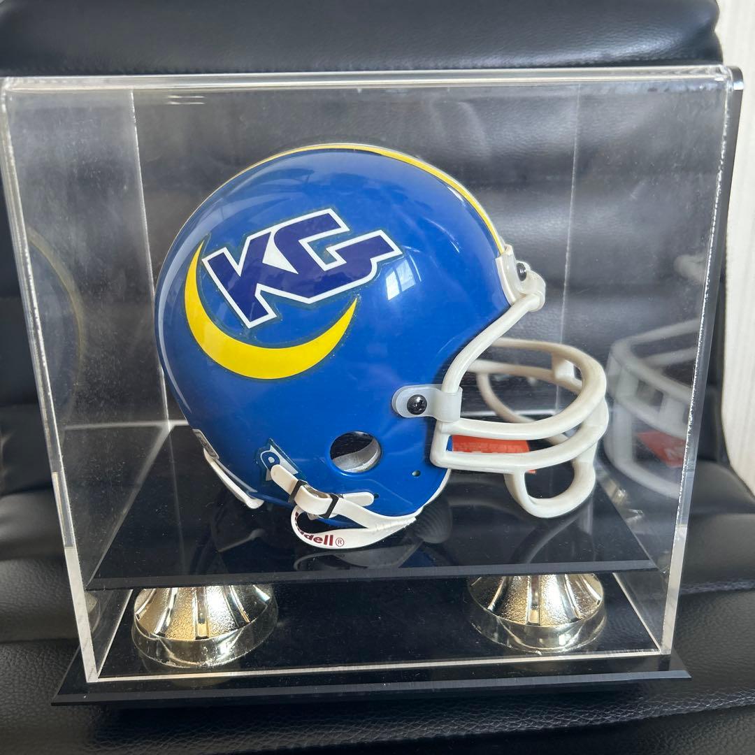 【非売品】関西学院大学アメフト部2000年記念ミニヘルメットオブジェ シリアル有