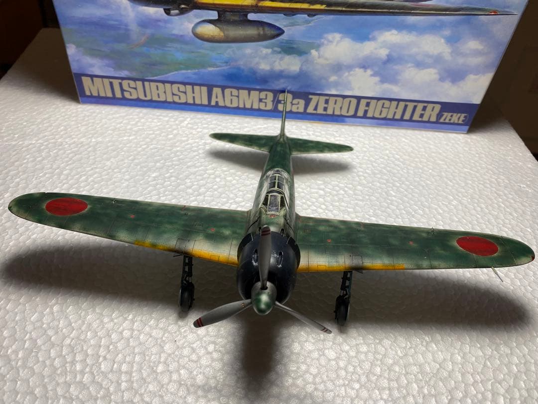 完成品　タミヤ 1/48 零戦 零式艦上戦闘機 22型　ラバウルの魔王　西沢広義