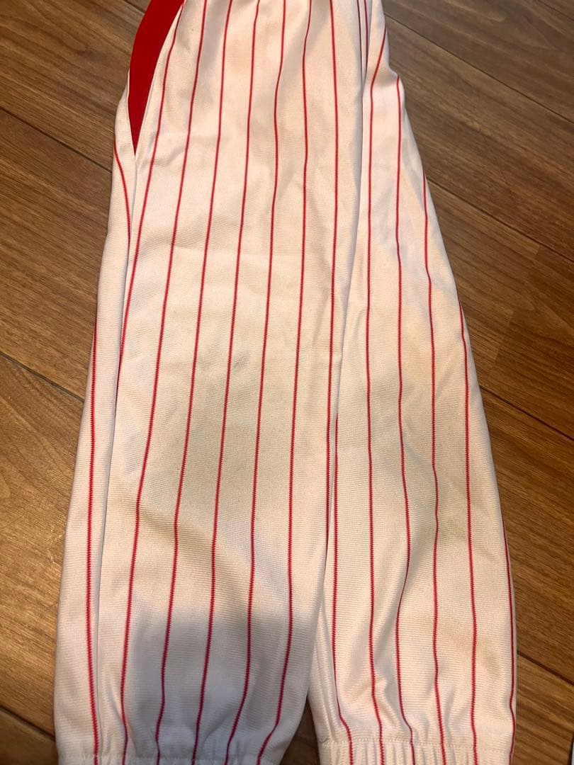 ポルテ　ユニフォーム　練習着 赤 ストライプ