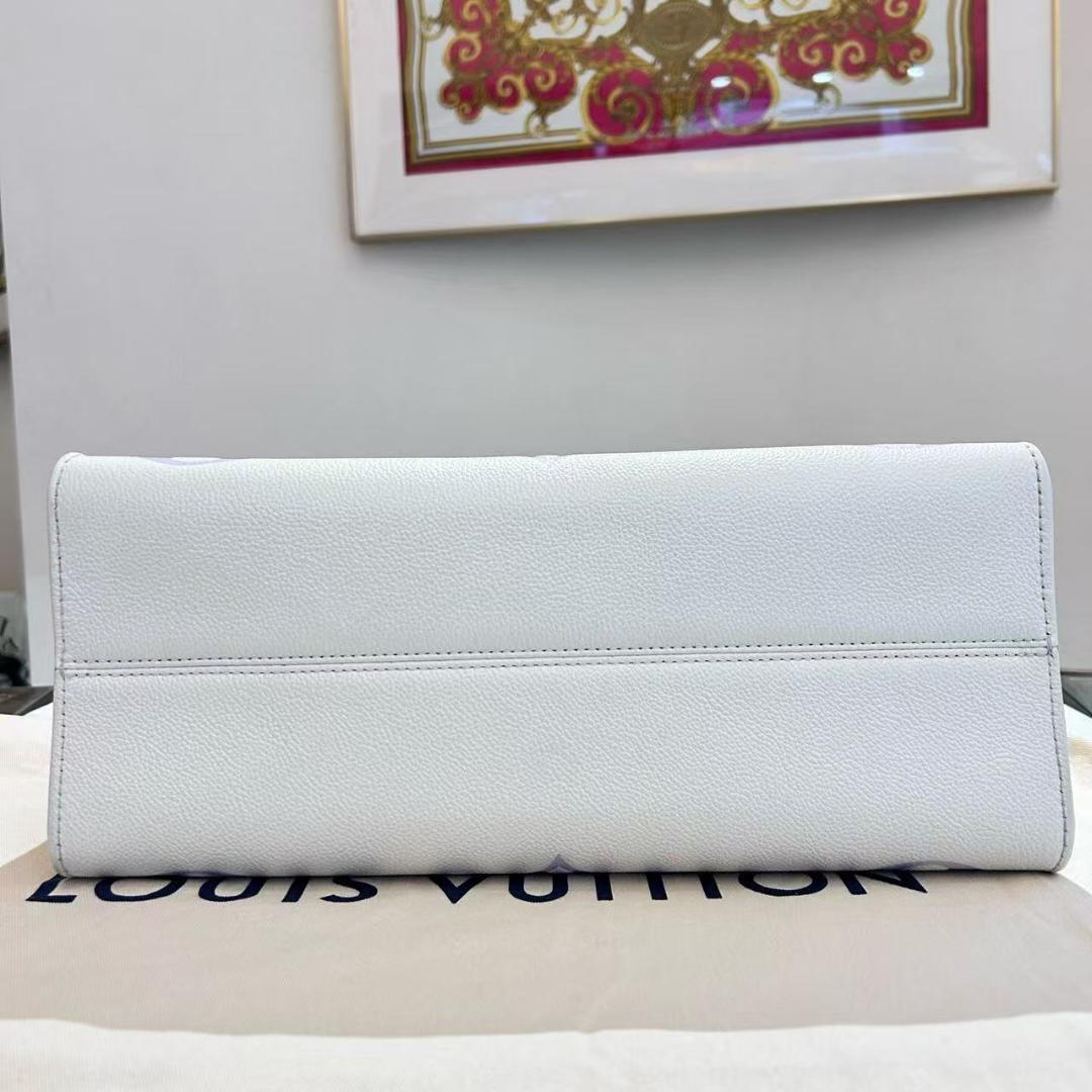 LOUIS VUITTON トートバッグ ホワイト ラベンダー