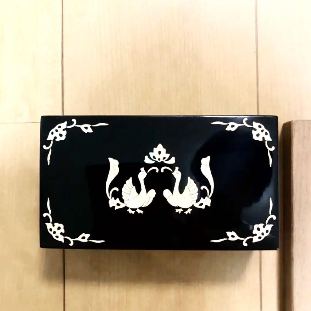 【極美品】奈良漆器 御調宝箱 天平文様 木製 漆 貝象嵌 正倉院文様