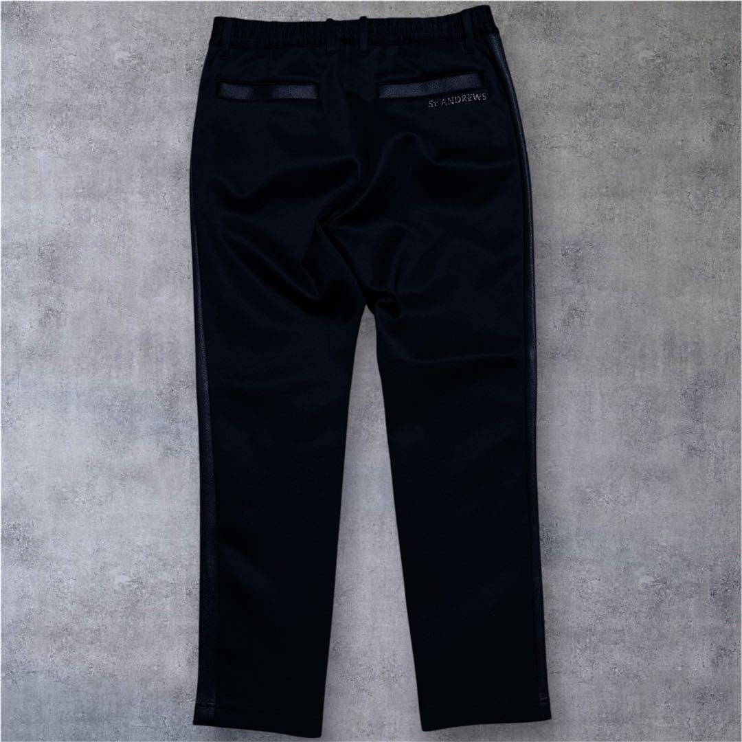 ✨美品✨　St Andrews セントアンドリュース　　ストレッチパンツ　黒　L