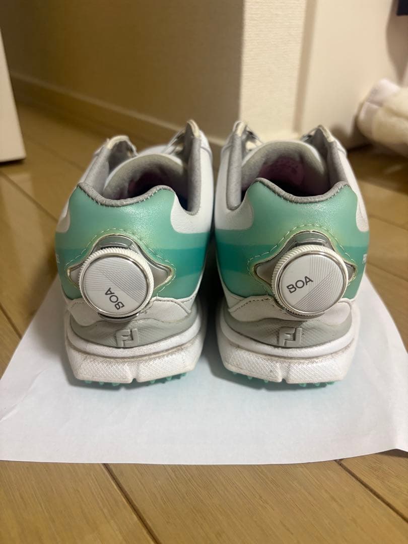 FJ ゴルフシューズ ホワイト シューズバッグ付き