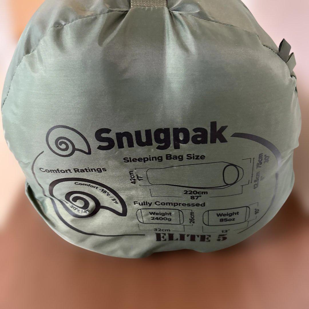 【未使用•美品】スナグパック ソフティー エリート5 レフトジップ オリーブ