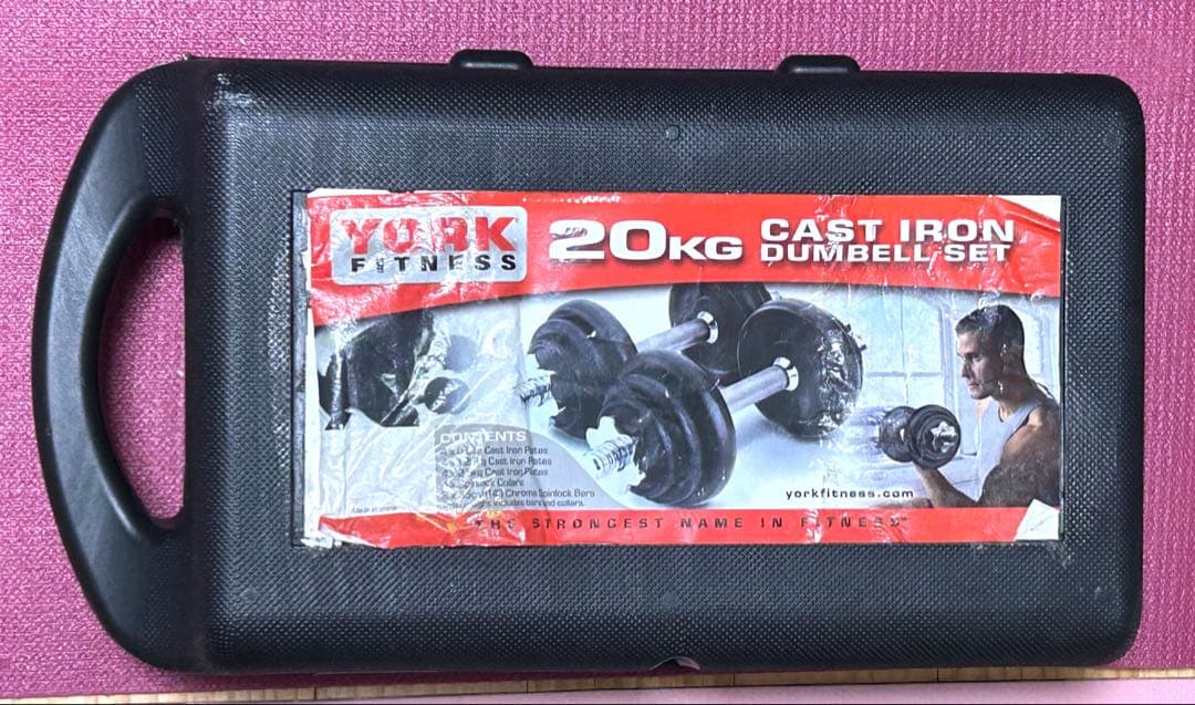 【送料込み】20KGダンベルセットYORK fitness 筋トレ 可変式