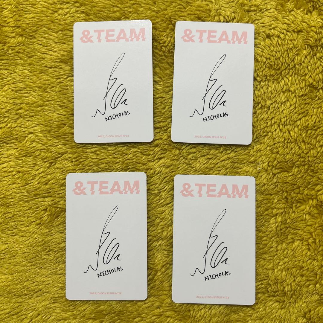 &TEAM ニコラス トレカセット DICON B-TYPE 4枚セット