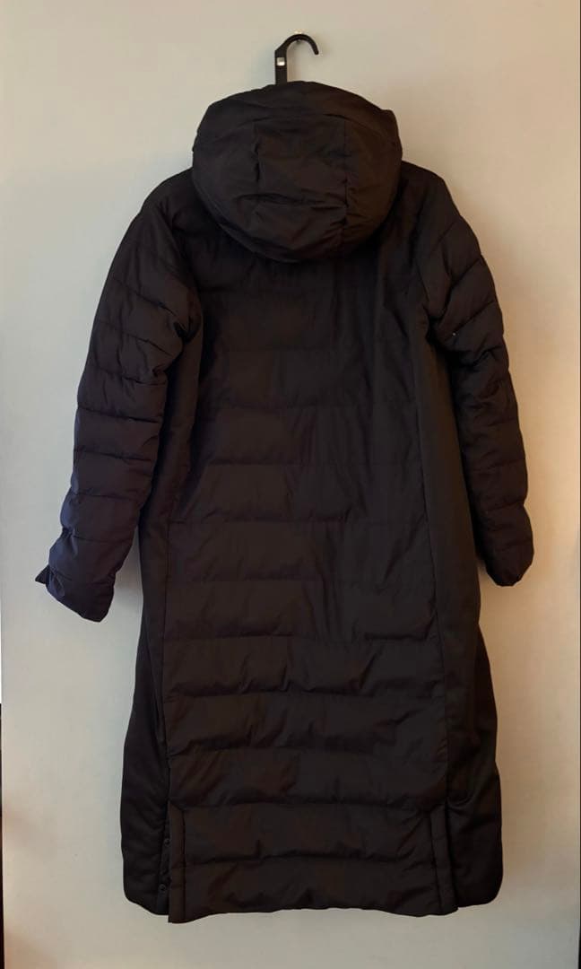 【美品】DUARIG 黒 ダウン★ベンチコート Lサイズ／レディース