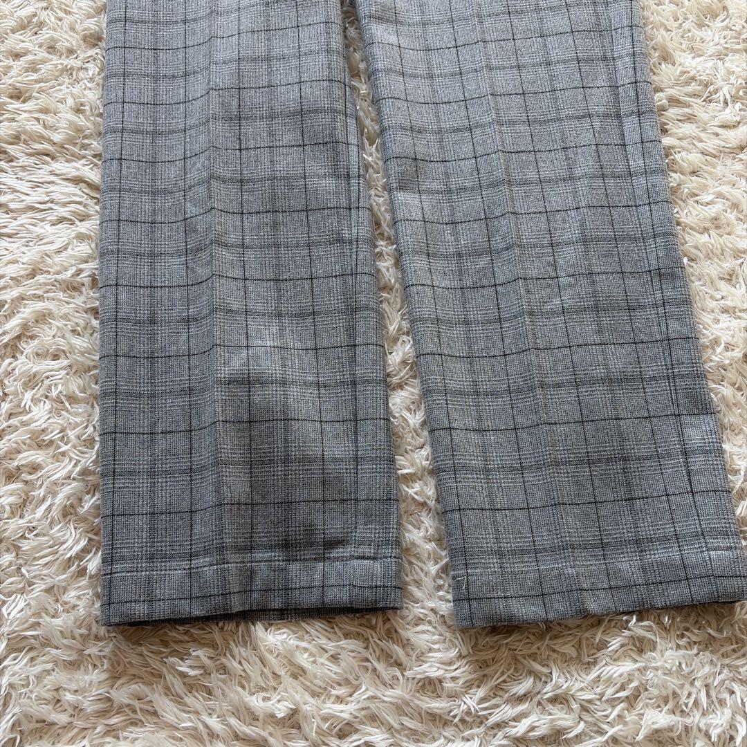 美品　23区ゴルフ　ストレッチパンツ　メンズ82 M位　グレー　チェック　Dカン