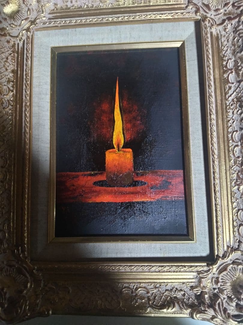 高島野十郎、絵画油彩SM号、蝋燭、高級額縁、肉筆、山下清、佐伯祐三、鴨居玲。