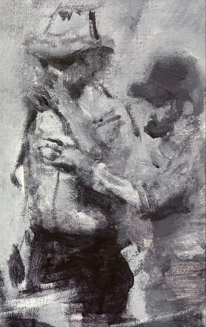 \"between takes\"シリーズ 「#001」 アクリル画