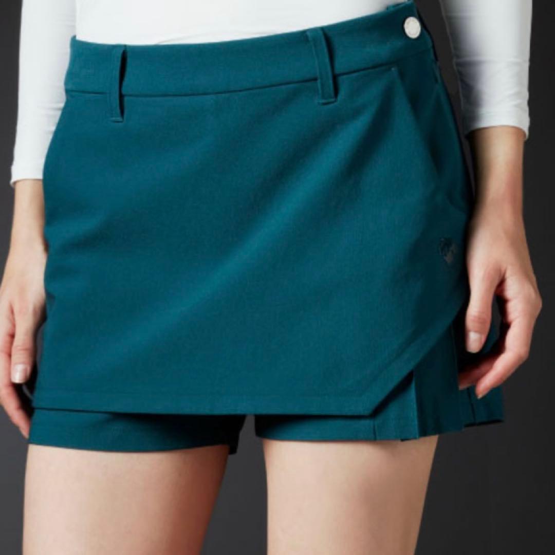 DESCENTE GOLF ツイルプリーツショートパンツ Sサイズ 春夏 美品