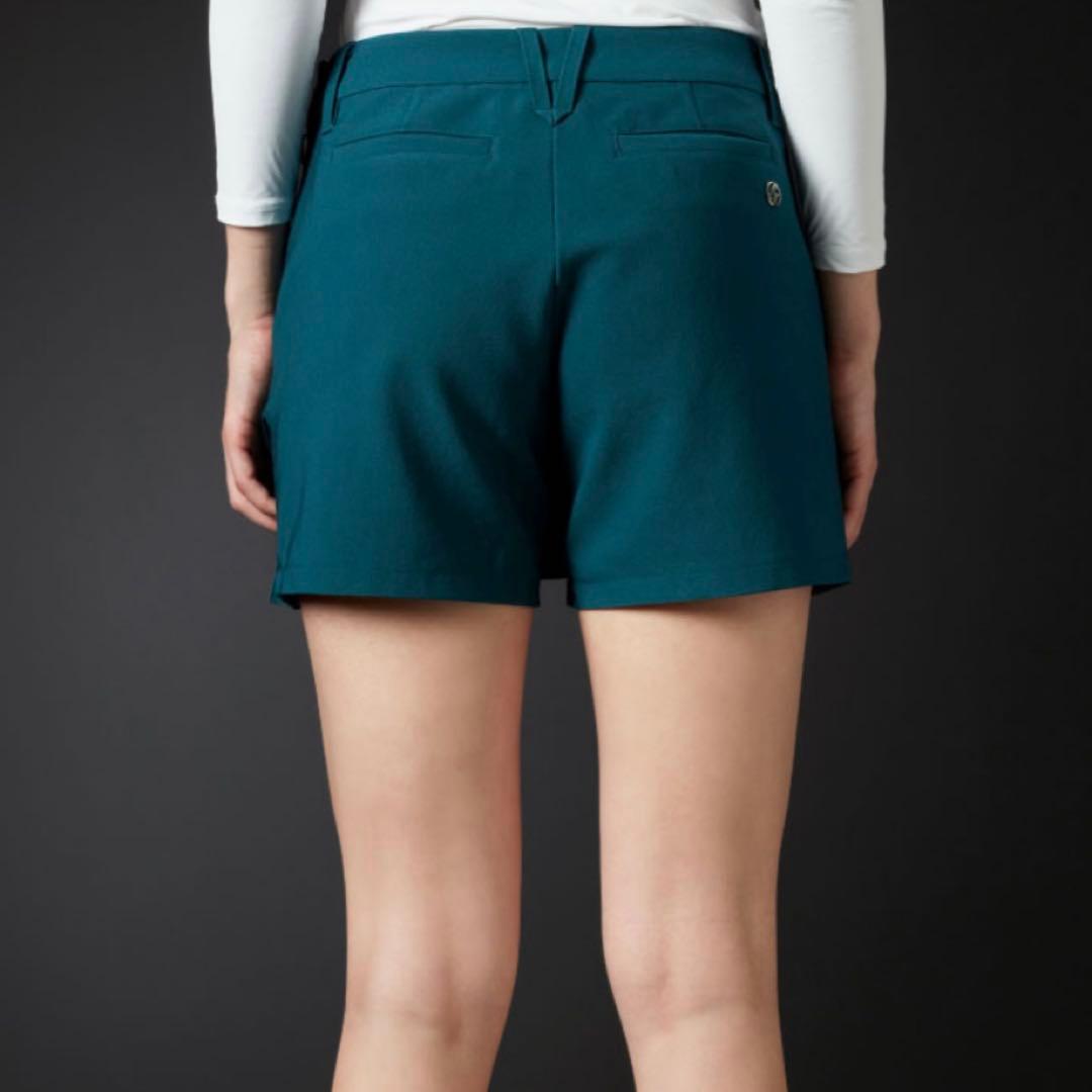 DESCENTE GOLF ツイルプリーツショートパンツ Sサイズ 春夏 美品