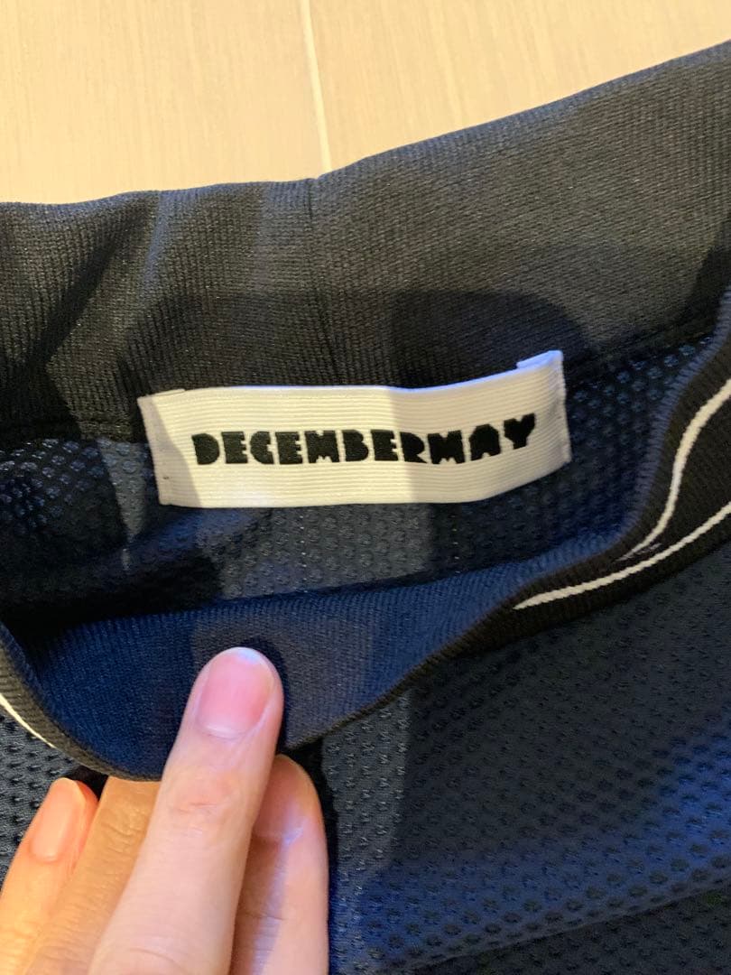 「美品」DECEMBERAY ネイビー ポロシャツ