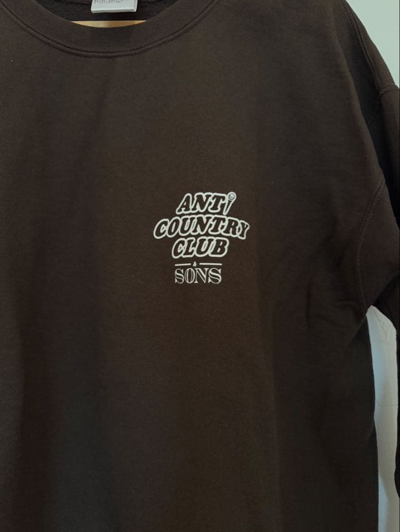 ANTI COUNTRY CLUB ブラウン スエット　XL