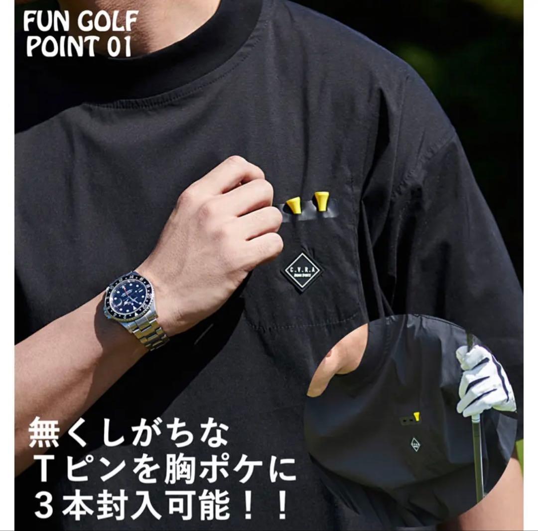 C.V.R.A ゴルフセットアップ ブラック×ブラック メンズ おしゃれ