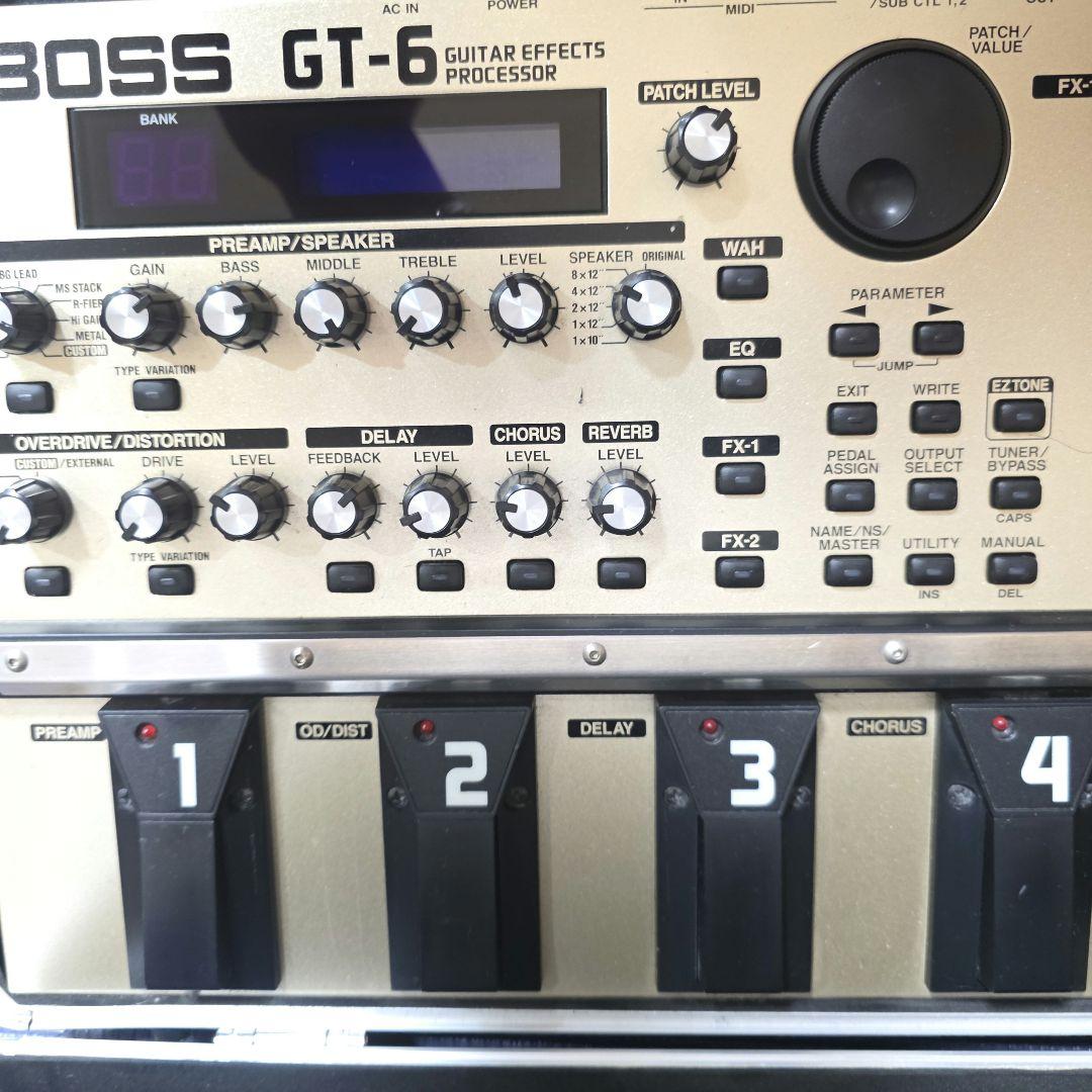 492】 BOSS GT-6 マルチエフェクター　ハードケース　KORGチューナ