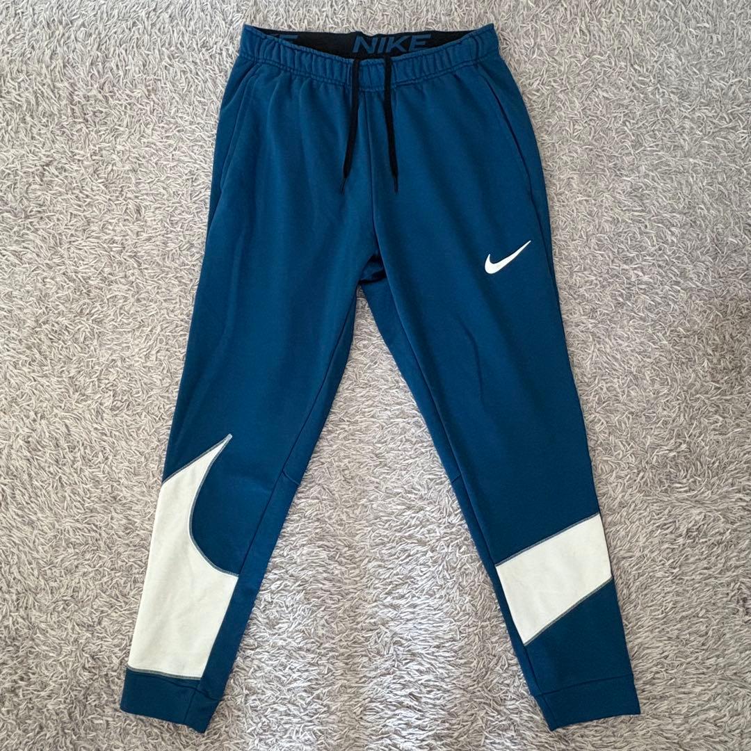 【Lサイズ】NIKE ビッグスウッシュ セットアップ スウェット上下 青 ブルー