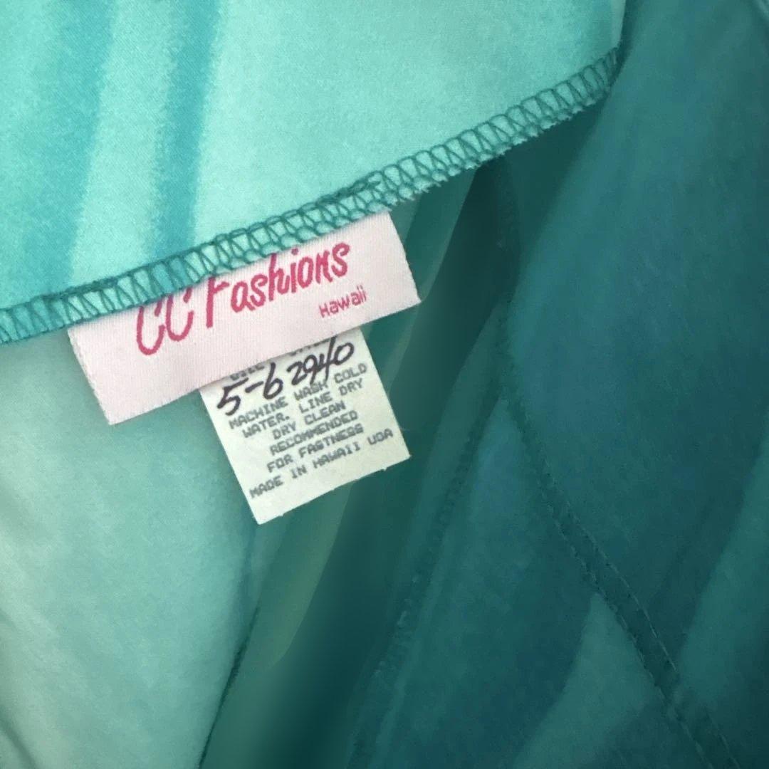 CC Fashions フラダンスドレス 5-6 ターコイズ