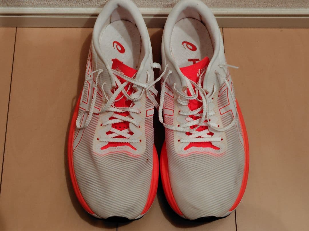 ASICS　S4　 ランニングシューズ ホワイト/オレンジ