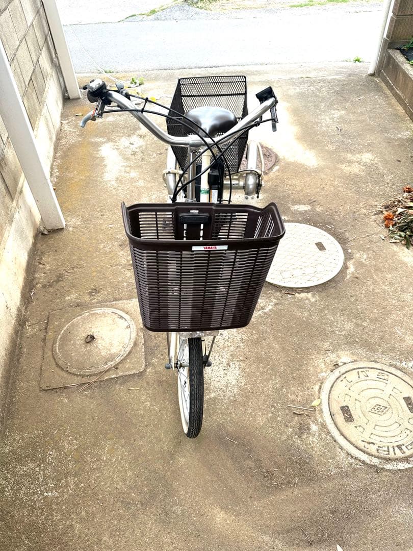 専用　YAMAHA 電動アシスト三輪車 前カゴ付き