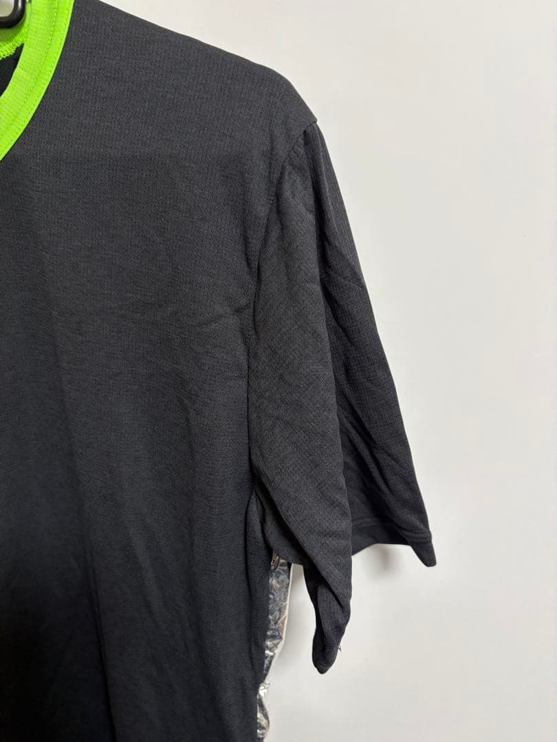adidas by kolor シルバー箔 アシンメトリー Tシャツ アディダス