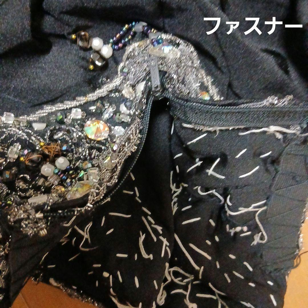 ベリーダンス 衣装 黒×シルバーラメ オリエンタル 衣装