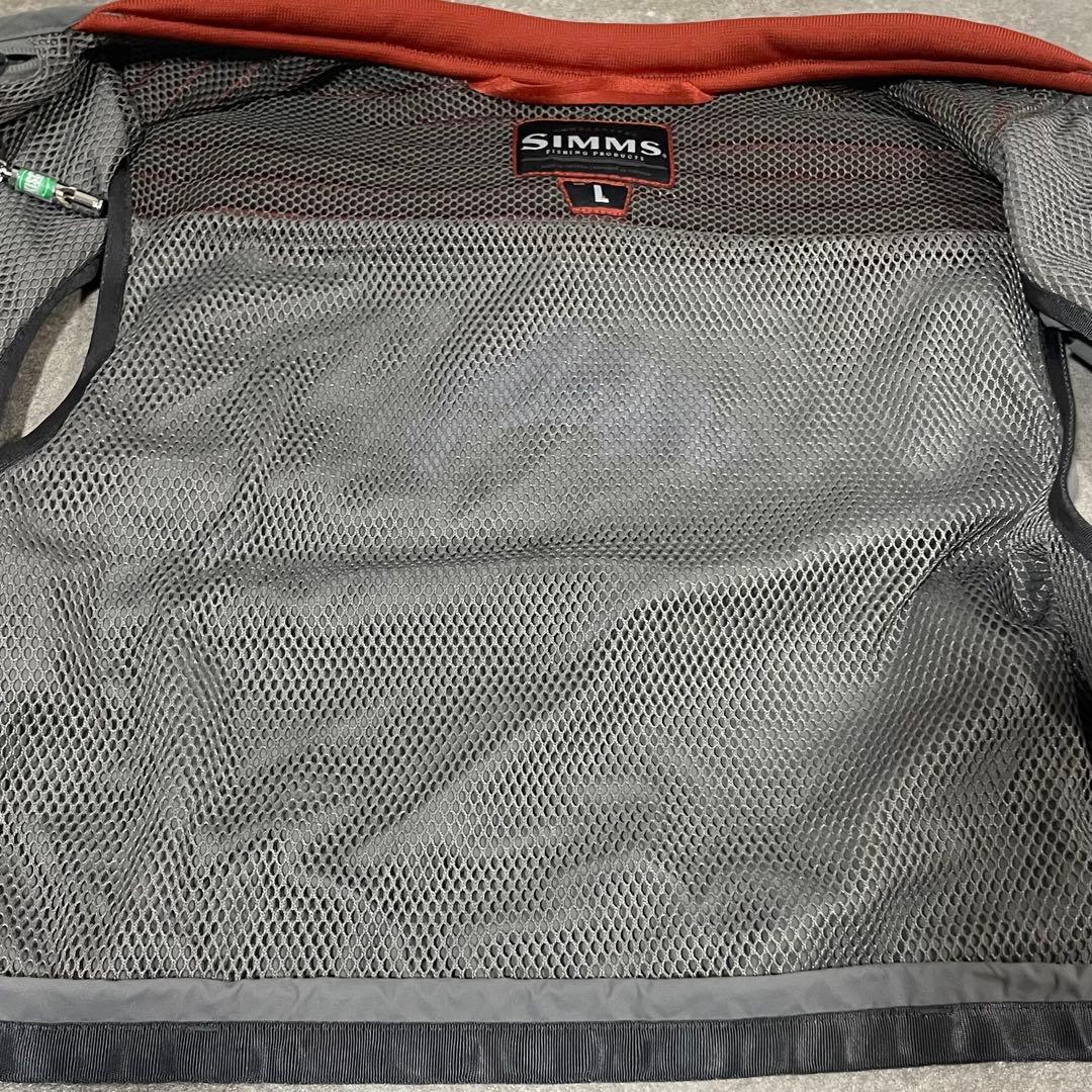 【美品】SIMMS フィッシッングベスト シムス 渓流 フライ サイズL ベスト