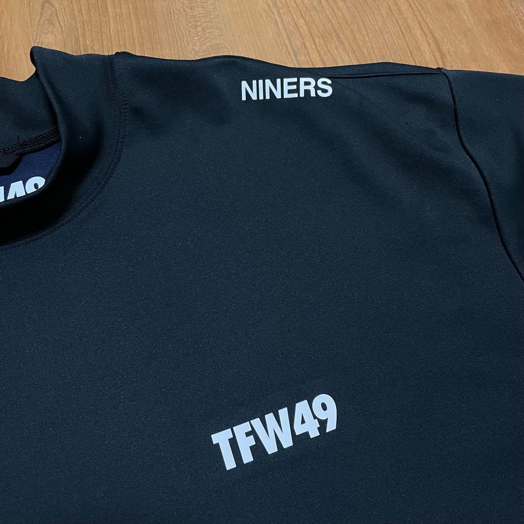 TFW49 モックネック　Tシャツ　ブラック　ネイビー　L ゴルフ