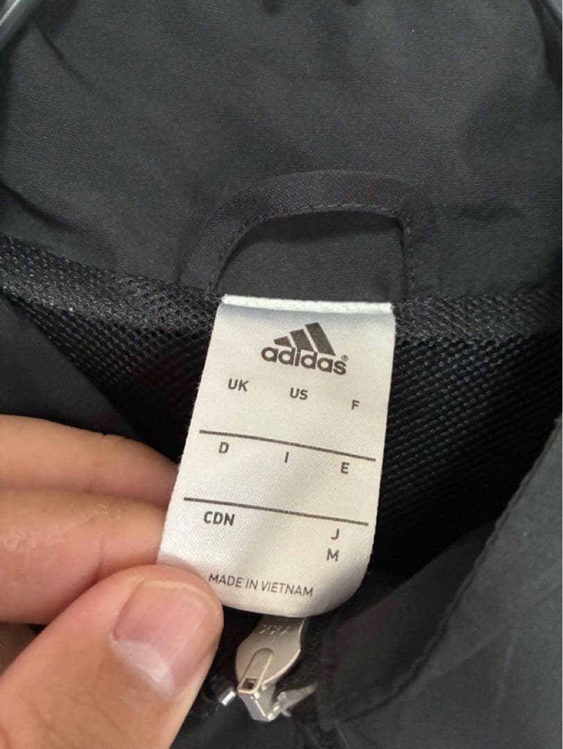 ACミラン adidas アディダス セットアップ Mサイズ ブラック メッシュ