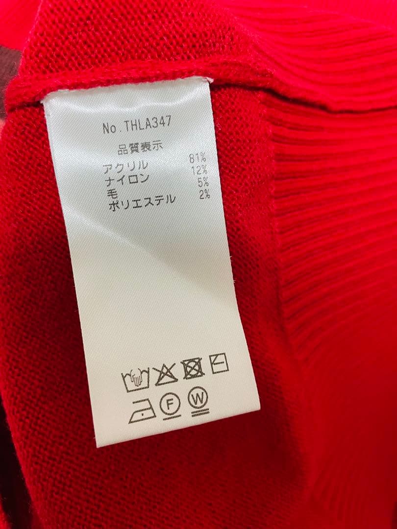 お値下げ⭐︎新品未使用　  レッド ニットセーター