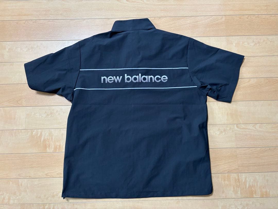 new balance ハーフスリーブ スタンドジップ プルオーバー